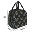 thumbnail image 2 of Yiaed Faces Of The Cat Print Insulated Lunch Bag Reusable Cute Tote Lunch Box, Leakproof Cooler Lunch Bags for Work Office Travel School Picnic, 2 of 5