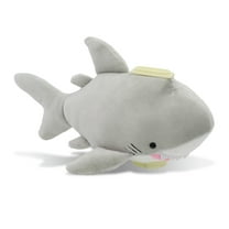 DolliBu Gray Shark Stuffed Animal Coin Bank - Super Soft Shark Plush Piggy Bank, Ocean Life Animal Plush Children's Piggy Bank, Cute Sea Creature Plush Shark Room Decor for Kids - 9 Inches