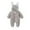 Gray, variant on Baby Boy Girls Winter Warm Rompers Unisex Newborn Outfits Bodysuits Toddler Baby Boy Girls Color Plush Cute Rabbit Ears Winter Thick Jumpsuit Romper Pink 0-3 Months