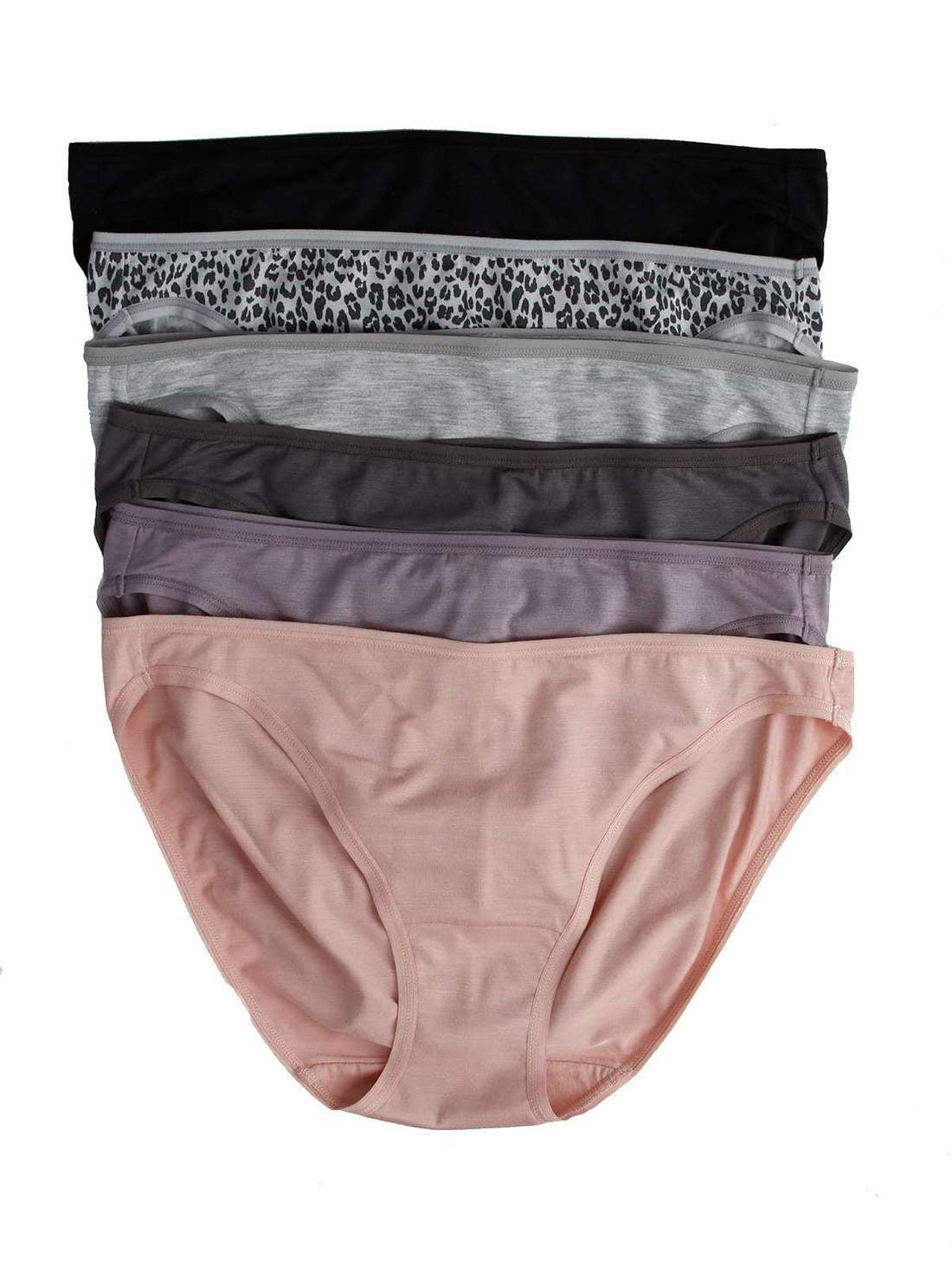 FelinaSo Smooth Modal Low Rise BikiniPanties6 Pack 