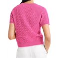 thumbnail image 5 of LANGWYQU Short Sleeved Women Henley Knit Tops Knit Blouse, 5 of 5