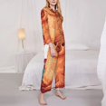 thumbnail image 3 of Lsque Cozy Knitting Llama Pattern Long Sleeve Pajama Set for Women - Soft 2-Piece Sleepwear and Loungewear Set with Pockets, Comfy Nightwear-Large, 3 of 7