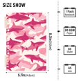 thumbnail image 3 of Haosy Pink Shark Silhouette Notebooks 1-subject Journal 60 Sheets A5 College Ruled Paper Detachable Ring 8.3"x5.7", 3 of 8