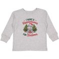 thumbnail image 3 of Inktastic I Want a Hippopotamus for Christmas Boys or Girls Long Sleeve Toddler T-Shirt, 3 of 5