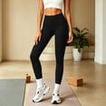 thumbnail image 3 of Women's High Waisted Yoga Leggings Stretchy Tummy Control Workout Running Gym Athletic Pants Soft Comfy Casual Daily Wear, 3 of 8