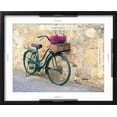 thumbnail image 5 of Art.com Italy, Tuscany, Monticchiello. Bicycle with bright pink heather in the basket. Photographic Print by Julie Eggers, Black Frame Wall Art, 21" x 17", 5 of 5