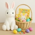 thumbnail image 6 of WEIGEDU White Soft Rabbit Easter Bunny Stuffed Animals Plush Toy with faux fur, 17.3 inches, 6 of 9