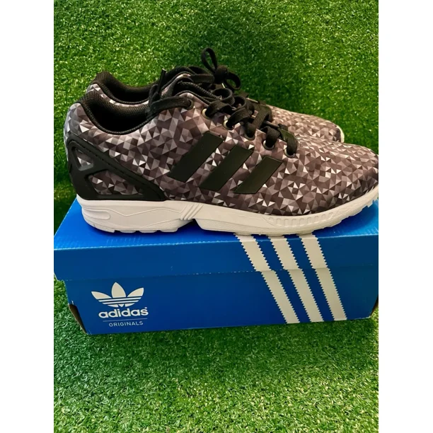 Adi - das Running ZX Flux Monochrome Shoes B24394 Men's Size 9 Black Grey