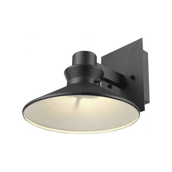 Globe Electric Harris Matte Black 11 W LED Integrated Outdoor Wall Sconce