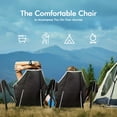 thumbnail image 5 of RUNACC Hammock Camping Chair Swinging: Aluminum Alloy Adjustable Back Swinging Chair, Folding Rocking Chair with Pillow Cup Holder, Recliner for Outdoor Travel Sports Games Lawn Concerts Backyard, 5 of 7