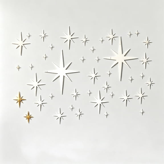 42pcs Acrylic Star Mirror Wall Sticker Removable Waterproof with-adhesive Home Decoration