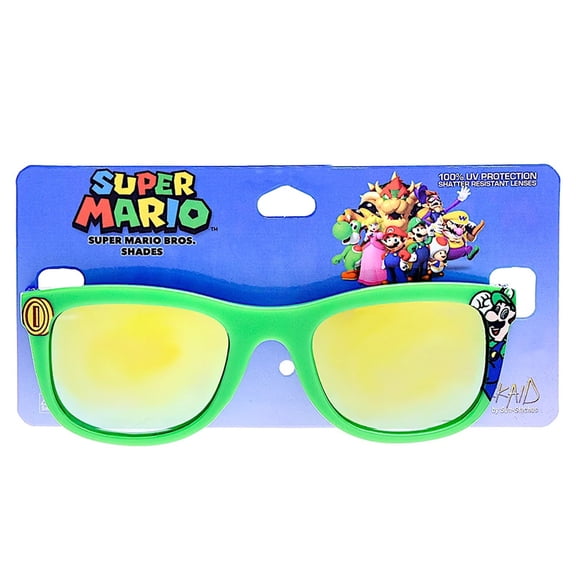 Arkaid Kids Sunglasses: Luigi - Green Framed