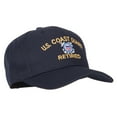 thumbnail image 5 of US Coast Guard Retired Logo Embroidered Solid Cotton Pro Style Cap - Navy OSFM, 5 of 5
