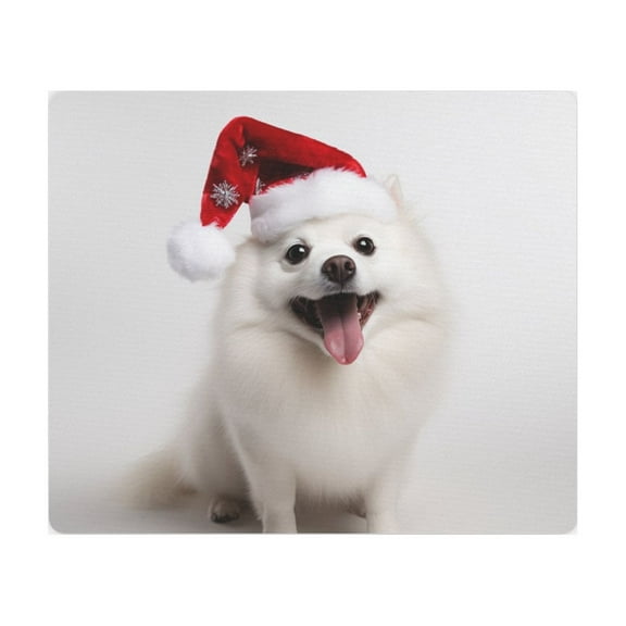 DistinctInk Mouse Pad - 1/4" Foam Rubber - American Eskimo Dog