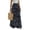 Black, variant on Boho Skirts for Women Comfort Waist Floral Long Flowy Skirts Casual Summer Vacation Pleated Skirts, M