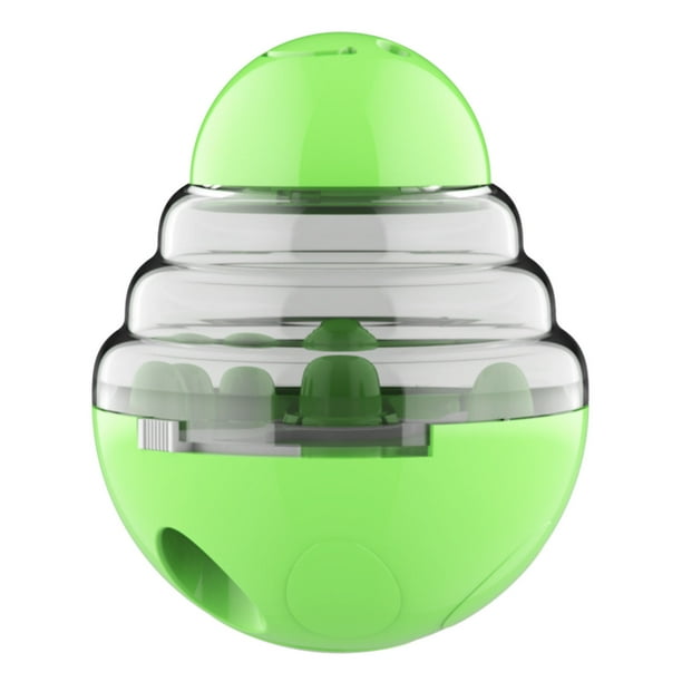 Juguete dispensador de golosinas para perros, rompecabezas dispensador de golosinas, juguetes de persecución interactivos lentos, juguete de comida con fugas para perros, diseño revolucionario Jadeshay A