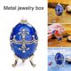 thumbnail image 5 of Joyero con forma de huevo y trípode para anillos, pendientes, joyas, adornos de metal para el hogar, 5 of 5
