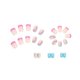 thumbnail image 1 of Uñas francesas de arcoíris para usar, uñas postizas con acabado de cobertura total, uñas postizas a presión con pegamento como se muestra, como se muestra, 1 of 5