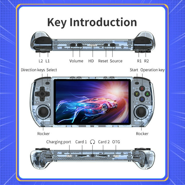 Powkiddy RGB10MAX3 クリアブラック Spot Sale:POWKIDDY RGB10MAX3 Handheld Game Console