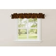 thumbnail image 5 of Faux Burlap Texture Curtain Sleeve Topper Window Treatment with Bottom and Top Ruffle, 5 of 11
