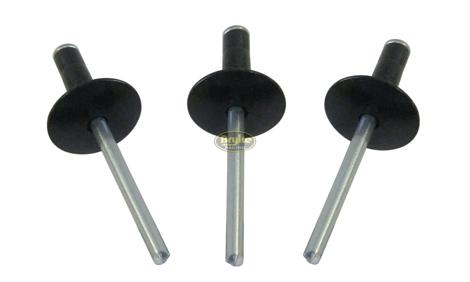 Multi Grip Large Head Black Rivets Pop Rivet 50ct 3/16" Fasteners