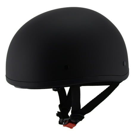 

Milwaukee Performance Helmets MPH9850N Novelty Air Stream Matte Black Half Helmet with Drop Visor X-Small