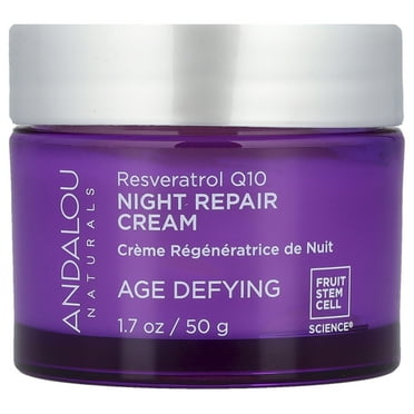 Andalou Naturals AGE DEFYING Resveratrol Q10 Night Repair Cream