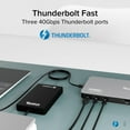 thumbnail image 7 of Plugable Thunderbolt 4 Dock for Quad Monitors 100W, Connects up to Four 4K Monitors for Windows and Mac Laptops, Driver Required TBT-6950PD, 7 of 7
