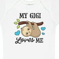thumbnail image 4 of Inktastic My Gigi Loves Me with Sloth and Hearts Boys or Girls Baby Bodysuit, 4 of 5