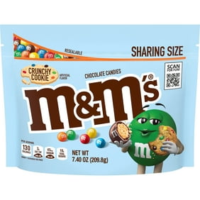M&Ms Crunchy Cookie Milk Chocolate Candy, Sharing Size  7.4 oz Bag
