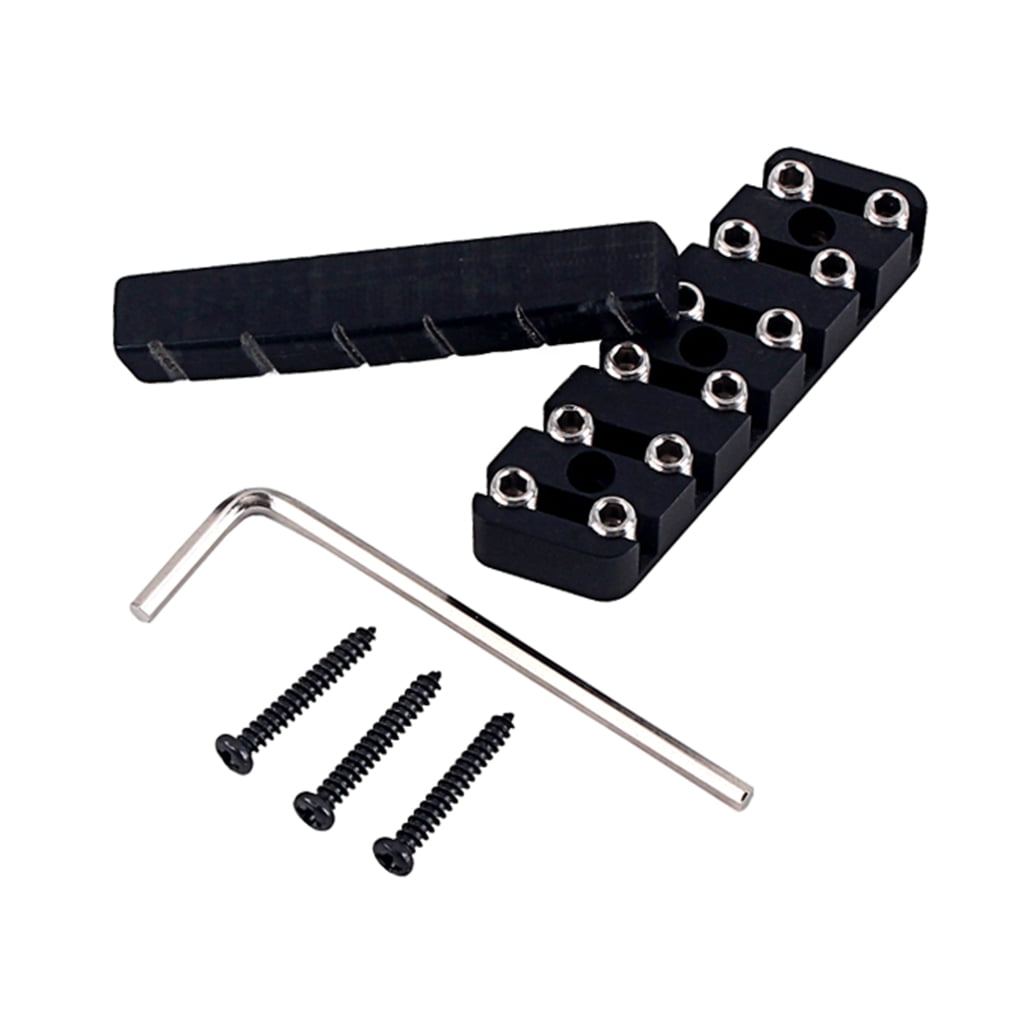 LIANXUE Electric Guitar Lock Nut Metal Camel Bone Guitar String Locking Nut 6-String 7-String 8-String Headless Piano Pillow Set