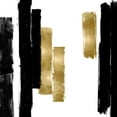 thumbnail image 3 of Roberts, Ellie 12x12 Black Modern Framed Museum Art Print Titled - Vertical Black and Gold I, 3 of 5
