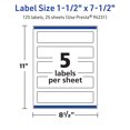 thumbnail image 6 of Avery TrueBlock Rectangle Labels, 1.5" x 7.5", 125ct, 6 of 8