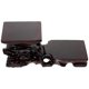 thumbnail image 1 of Square Serving Tray Ebony Wood Display Stand Crafts Wood Display Stand Wooden Craft Display Base Wood Vase Display Stands, 1 of 3
