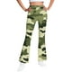 thumbnail image 2 of Pantalones largos con estampado de camuflaje para niñas, forro polar cálido, leggings casuales ligeramente acampanados, traje para niñas de 5 a 16 años., 2 of 6