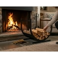 thumbnail image 2 of EDX 17x14x15 Inch U-Shaped Wood Stove Frame, Decorative Fireplace Log Holder with Sturdy Steel Construction, Indoor Fireplace Accent Frame in Black, 2 of 7