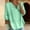 A1 Green, variant on Outfmvch Peasant Blouses for Women Loose Fit Tunic Loose Gauze Tunics Cotton Linen Tunic Tops Boho Ethnic Style Peasant Tee V Neck Button Tunic Tshirt Crewneck Button Blouse A2 Navy 2XL