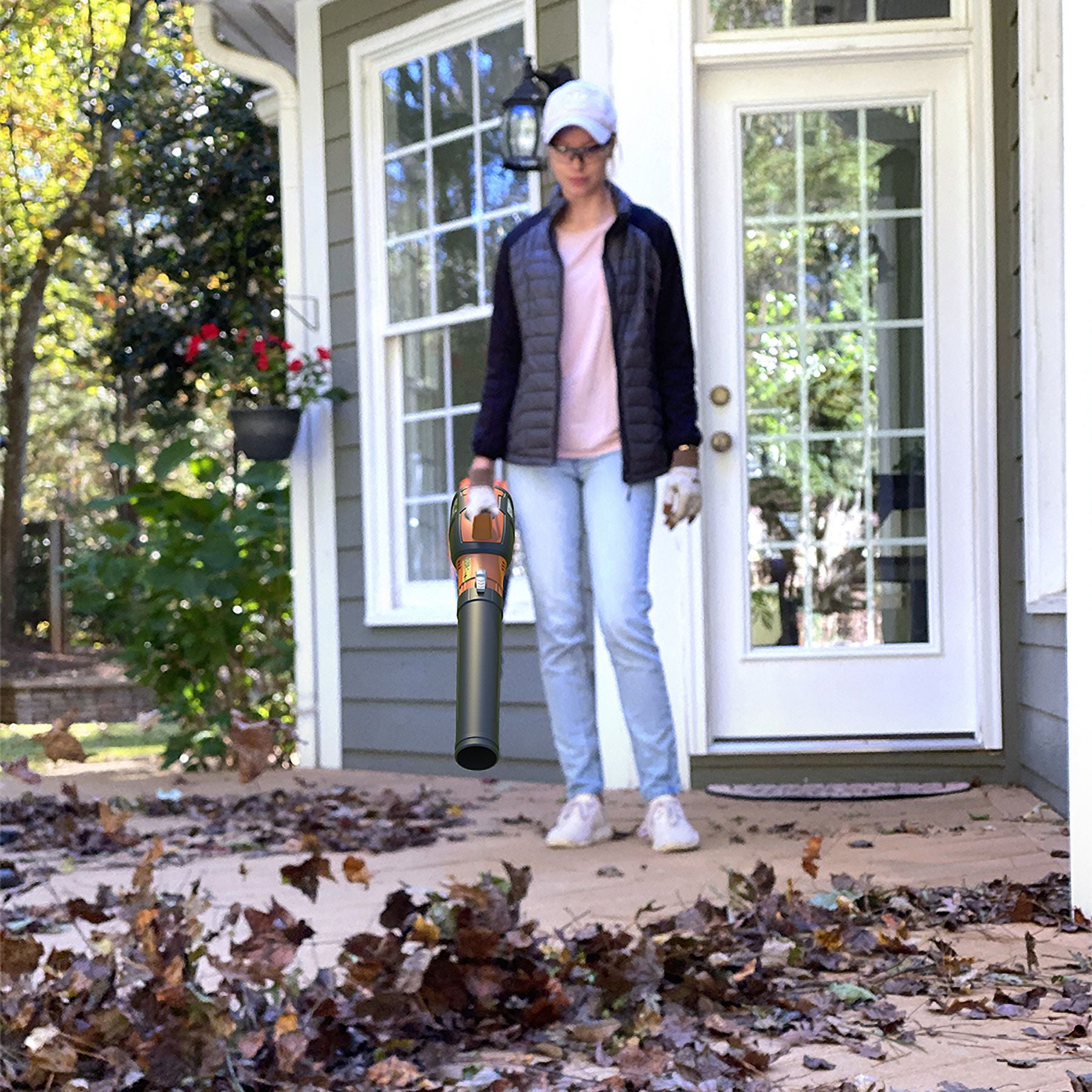 Yard Force Jet Handheld Leaf Blower - 130 MPH Power with 630 CFM, Bonus PPE Kit Included