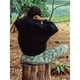 thumbnail image 5 of Chaqueta Afelpada para Mujer, con Botones, Estilo Casual, Ideal para el Invierno Abrigo Cálido con Bolsillos Negro M, 5 of 8