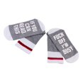 thumbnail image 1 of Paquete de 2 a 6 calcetines divertidos con letras SI PUEDES LEER ESTA, novedad, calcetines de vino , color gris 2 piezas, 1 of 8