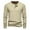Khaki, variant on WRKEKC Men's Long Sleeve Shirts, Long Sleeve T-Shirts for Men, Men's Casual Solid Color Button-Up Pullover Long Sleeve Round Neck T-Shirt Tops Blouse