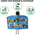 thumbnail image 3 of Bavilk Girl's Hooded Cartoon Animal Print Cotton Swimwear Cover-Up, Size 30" x 50", 3 of 6