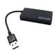 thumbnail image 1 of Hub USB 3.0 de 4 puertos con velocidades de hasta 480 para computadora portátil, PC, teléfono, negro, 1 of 9