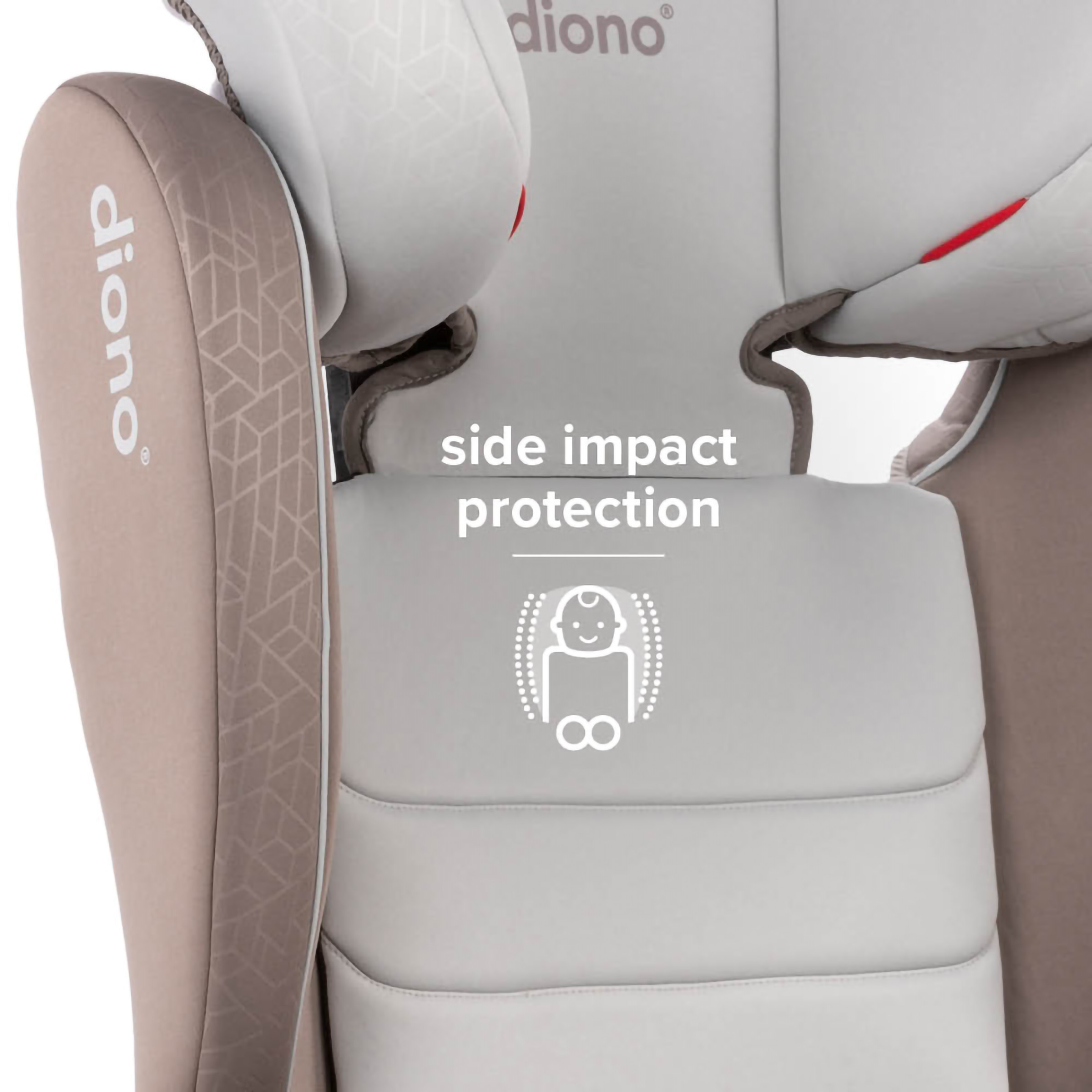 Diono Monterey XT Latch 2-in-1 Expandable Booster Car Seat, Gray Oyster - image 5 of 13