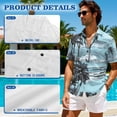 thumbnail image 5 of Yuyamidu Matching Vacation Outfits for Couples Mens Summer Shirts Palm Tree Dress Womens Summer Maxi Dress Button Up Short Sleeve Shirts for Men Casual Shirt Matching Couples Men's XL, 5 of 7