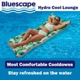 thumbnail image 3 of Bluescape Hydro Cooled Inflatable Water Lounge Pool Float, Pink, Adults, Unisex, 3 of 6