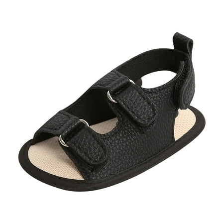 

Fesfesfes Summer Sandlas for Toddler Shoes Baby Boys Girls Cute Cotton Buckle Non-slip Soft Bottom Sandals