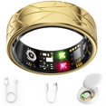 thumbnail image 1 of Smart Ring - Rastreador de actividad para seguimiento de sueño, monitor de ritmo cardíaco, podómetro, rastreador de actividad impermeable, contador de pasos de anillo de fitness, controles de gestos, 1 of 5
