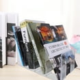 thumbnail image 3 of Weiwei Pink Acrylic Bookend for Home Office Desk Shelves, 3 of 6