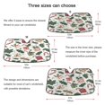 thumbnail image 5 of Yayeee Car Windshield Sun Shade Universal Fit Front Visor Protector, White Christmas Holly, 5 of 8